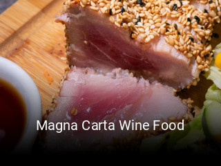 Magna Carta Wine Food