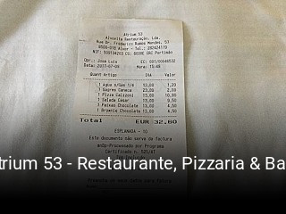 Atrium 53 - Restaurante, Pizzaria & Bar