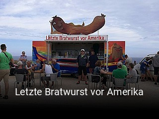 Letzte Bratwurst vor Amerika