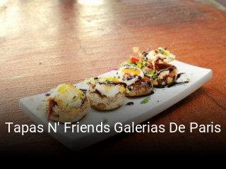 Tapas N' Friends Galerias De Paris